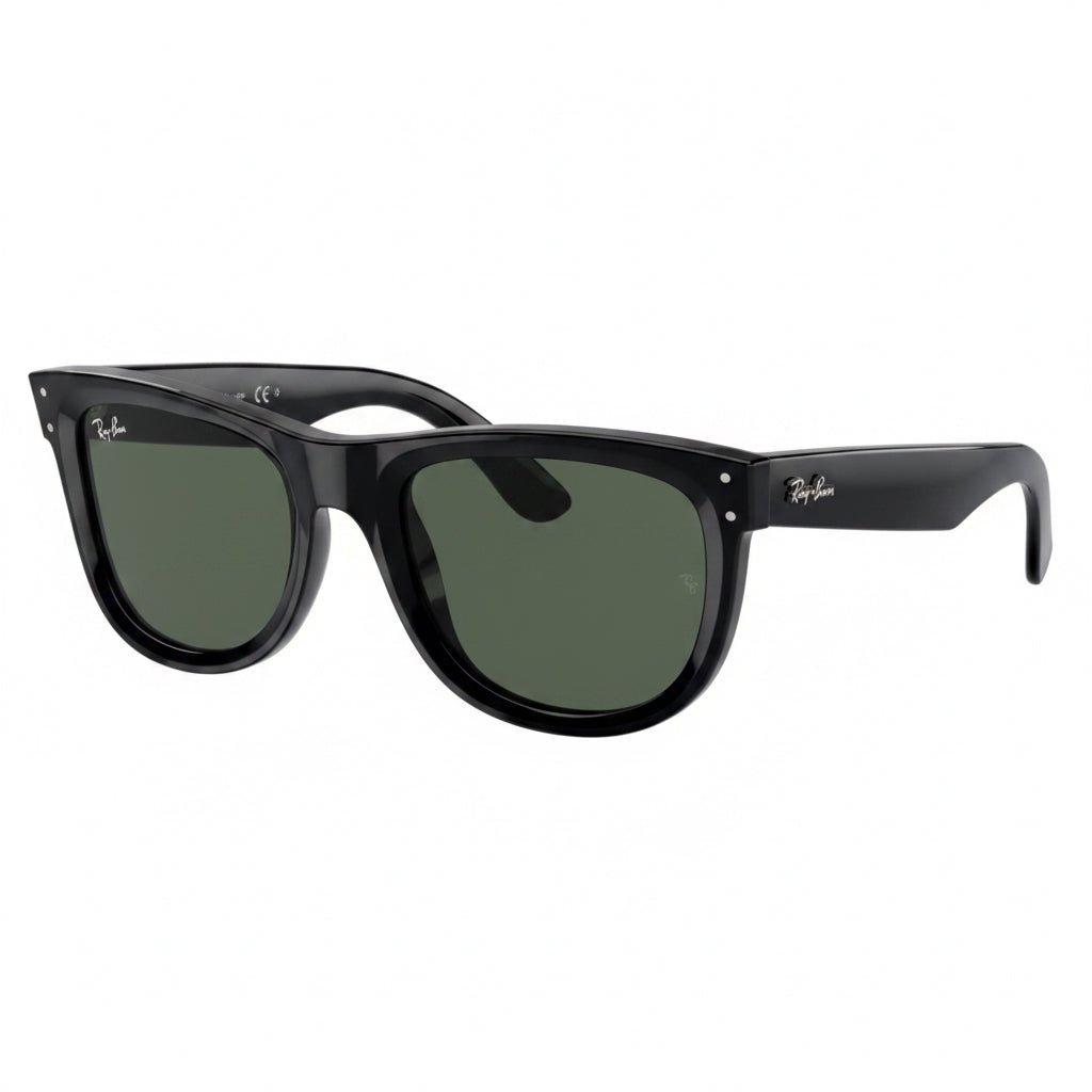 RayBan Original Classic 0502S 6677/VR Wayfarer Reverse Black Sunglasses