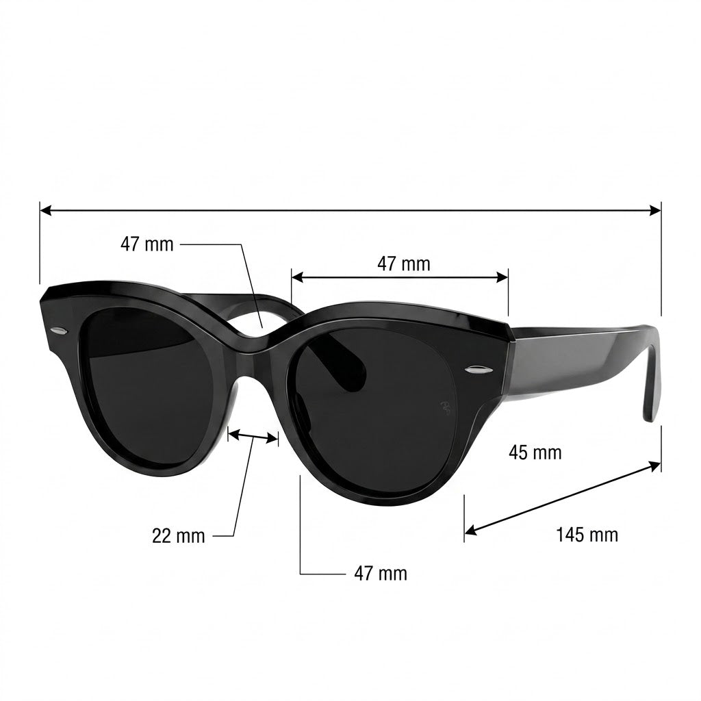 RayBan Original Classic 2192 901/N9 Roundabout Black Sunglasses