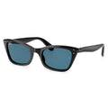 RayBan Original Classic 2299 901 3F Lady Burbank Black Blue Sunglasses