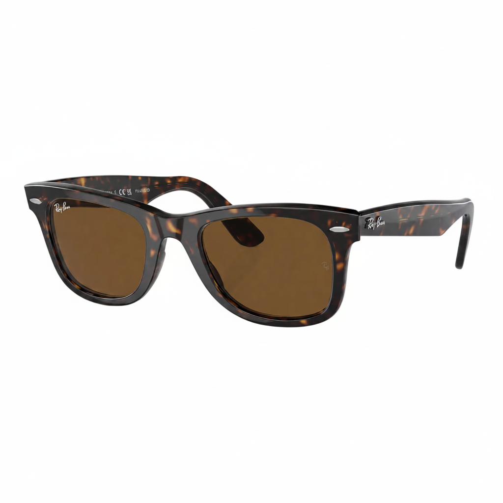 RayBan Original Classic 2140 902/57 Wayfarer Square Black Sunglasses