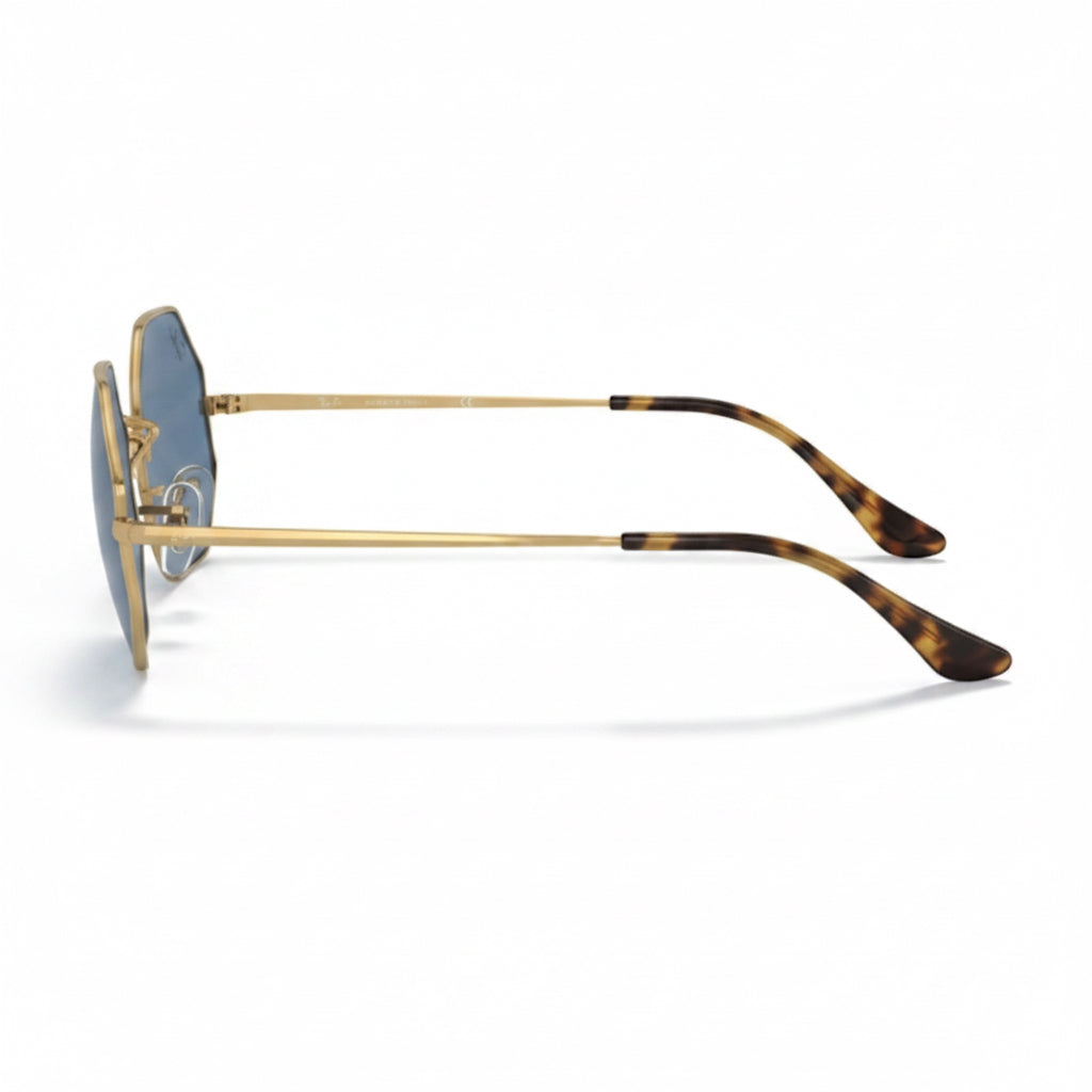 RayBan Original Classic 1972 001/B3 Octagon Metal Polished Gold Frame Gradient Blue Sunglasses
