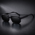 Classic Square Polarized Black Sunglasses