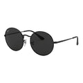 RayBan Original Classic 1970 9148/31 Oval Metal Polished Black Frame Dark Grey Sunglasses
