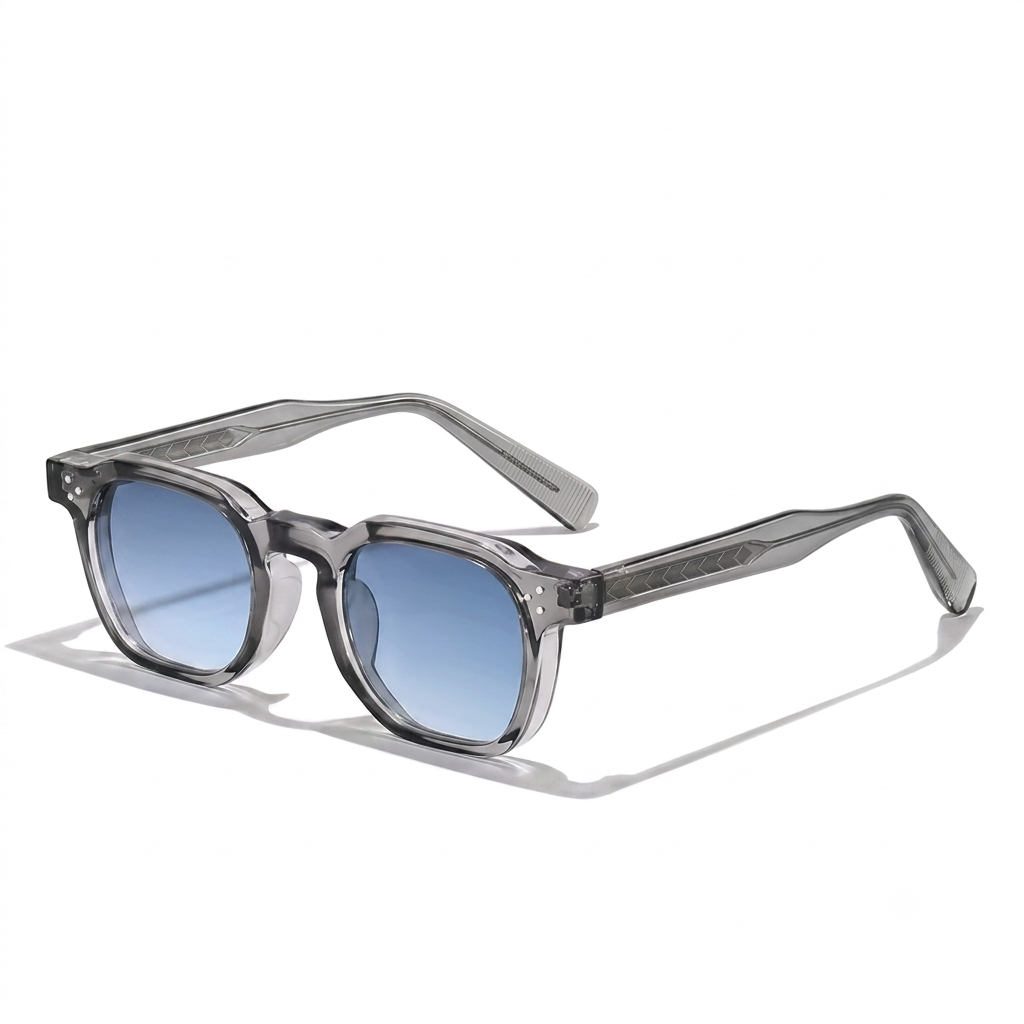 Retro Stylish Blue Gray Sunglasses