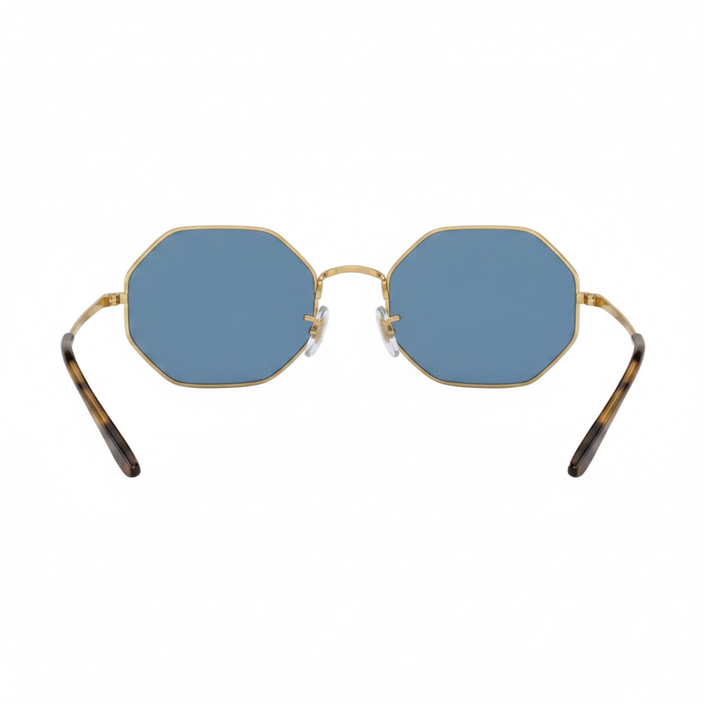 RayBan Original Classic 1972 001/B3 Octagon Metal Polished Gold Frame Gradient Blue Sunglasses