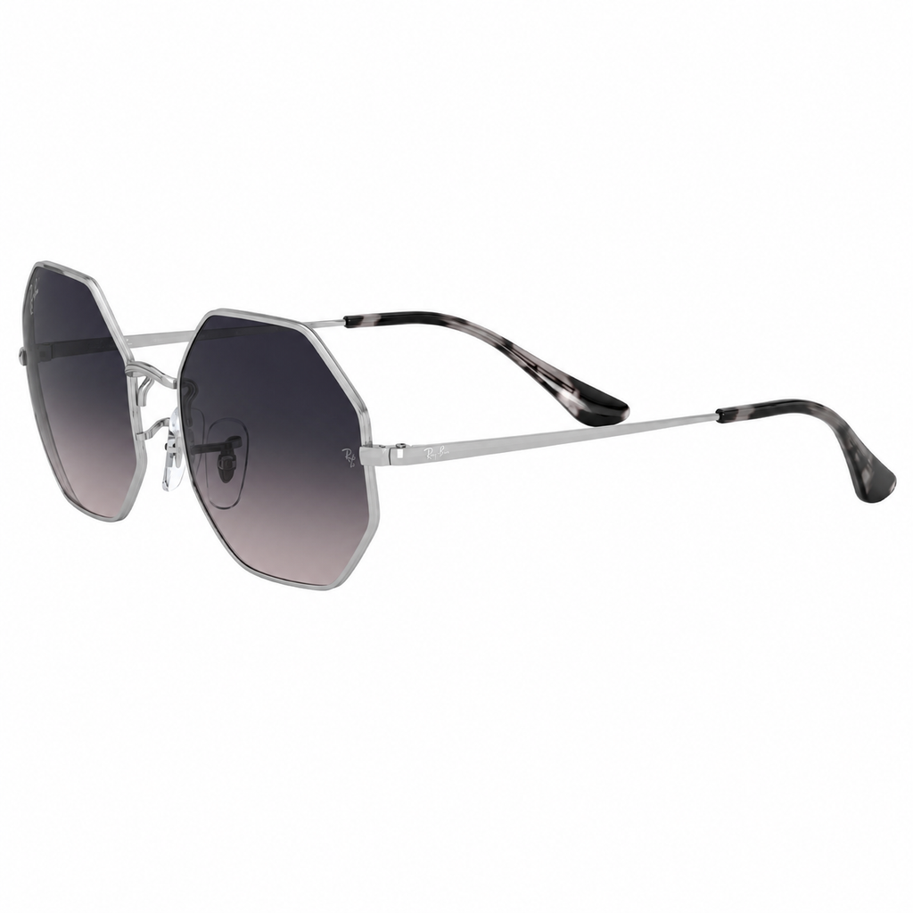 RayBan Original Classic 1972 9149/3F Octagon Metal Polished Gold Frame Blue Grey Sunglasses
