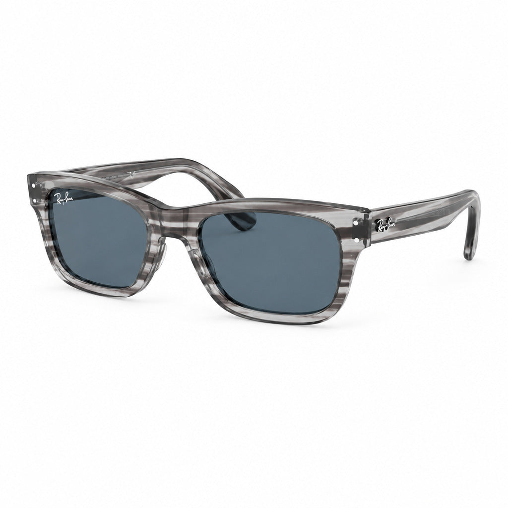 RayBan Original Classic 2283 1341 Mr. Burbank Grey Blue Sunglasses