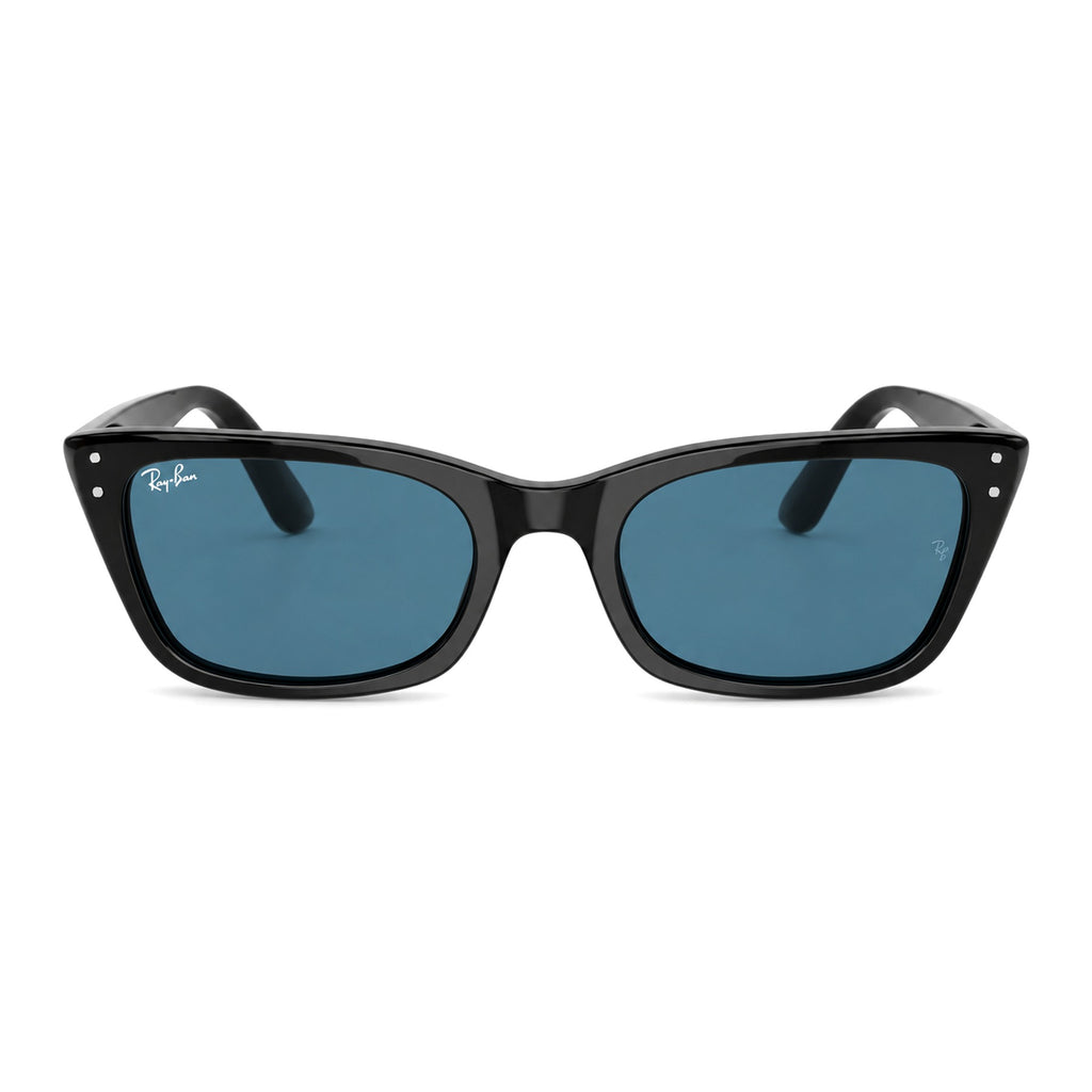 RayBan Original Classic 2299 901 3F Lady Burbank Black Blue Sunglasses