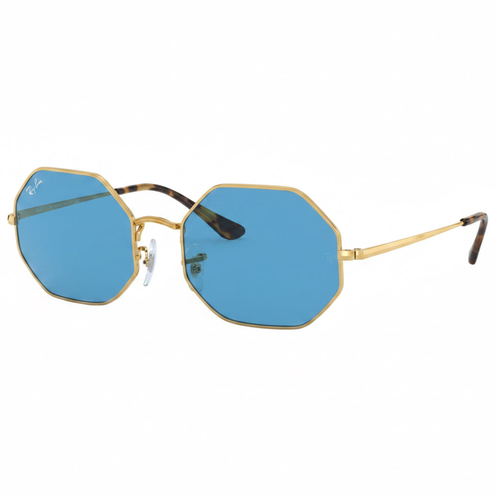 RayBan Original Classic 1972 001/B3 Octagon Metal Polished Gold Frame Gradient Blue Sunglasses