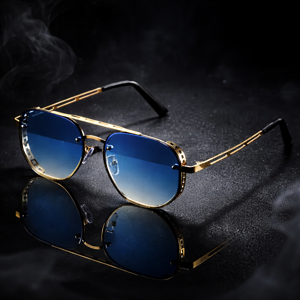 Seven Rock Blue Golden Sunglasses