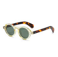 Floral Golden Round Sunglasses