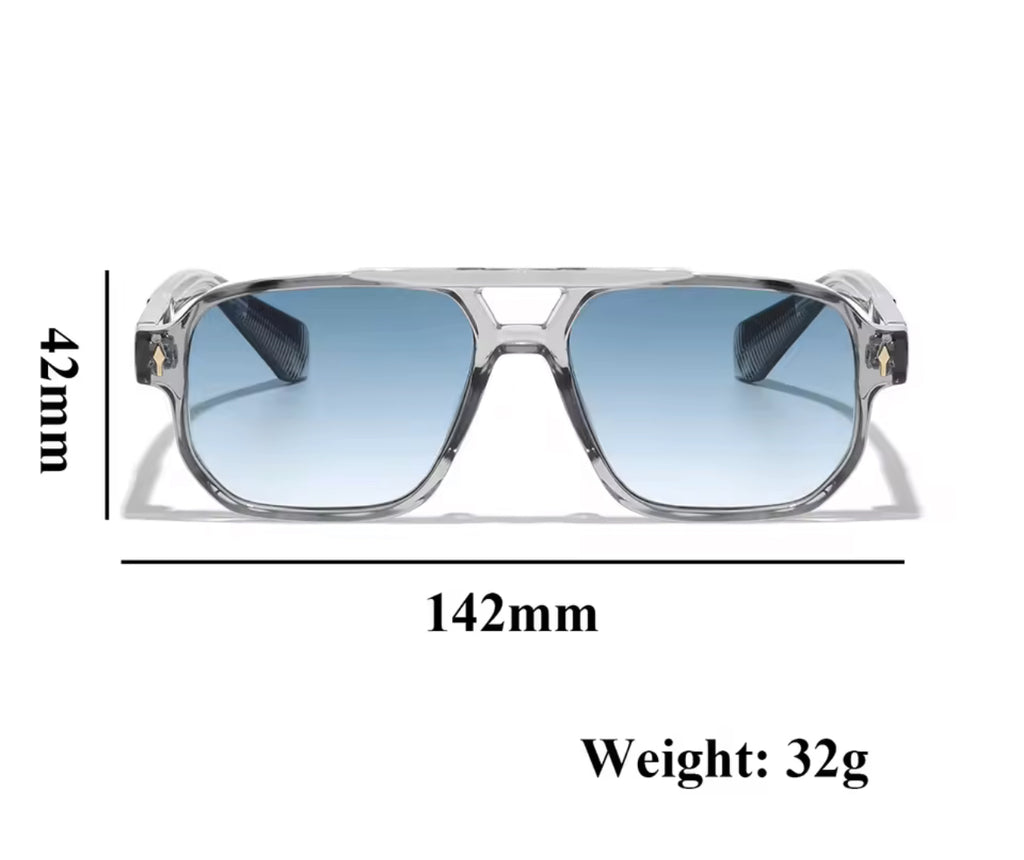 Stylish Luxury Blue Sunglasses