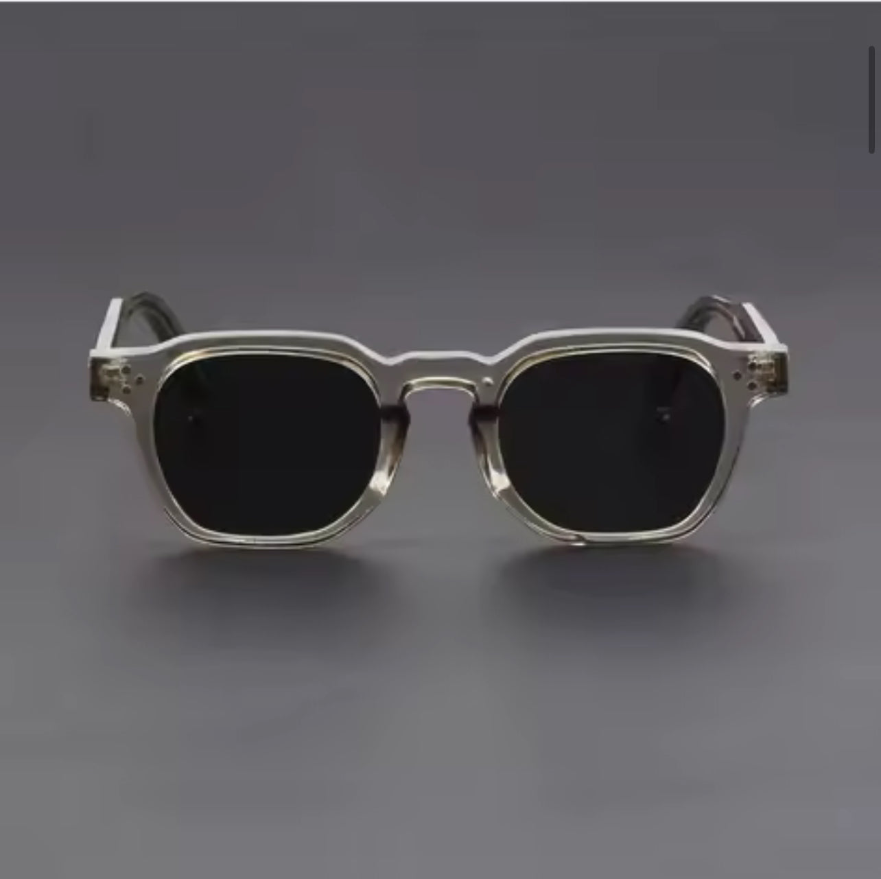 Retro Polarized Grey Sunglasses