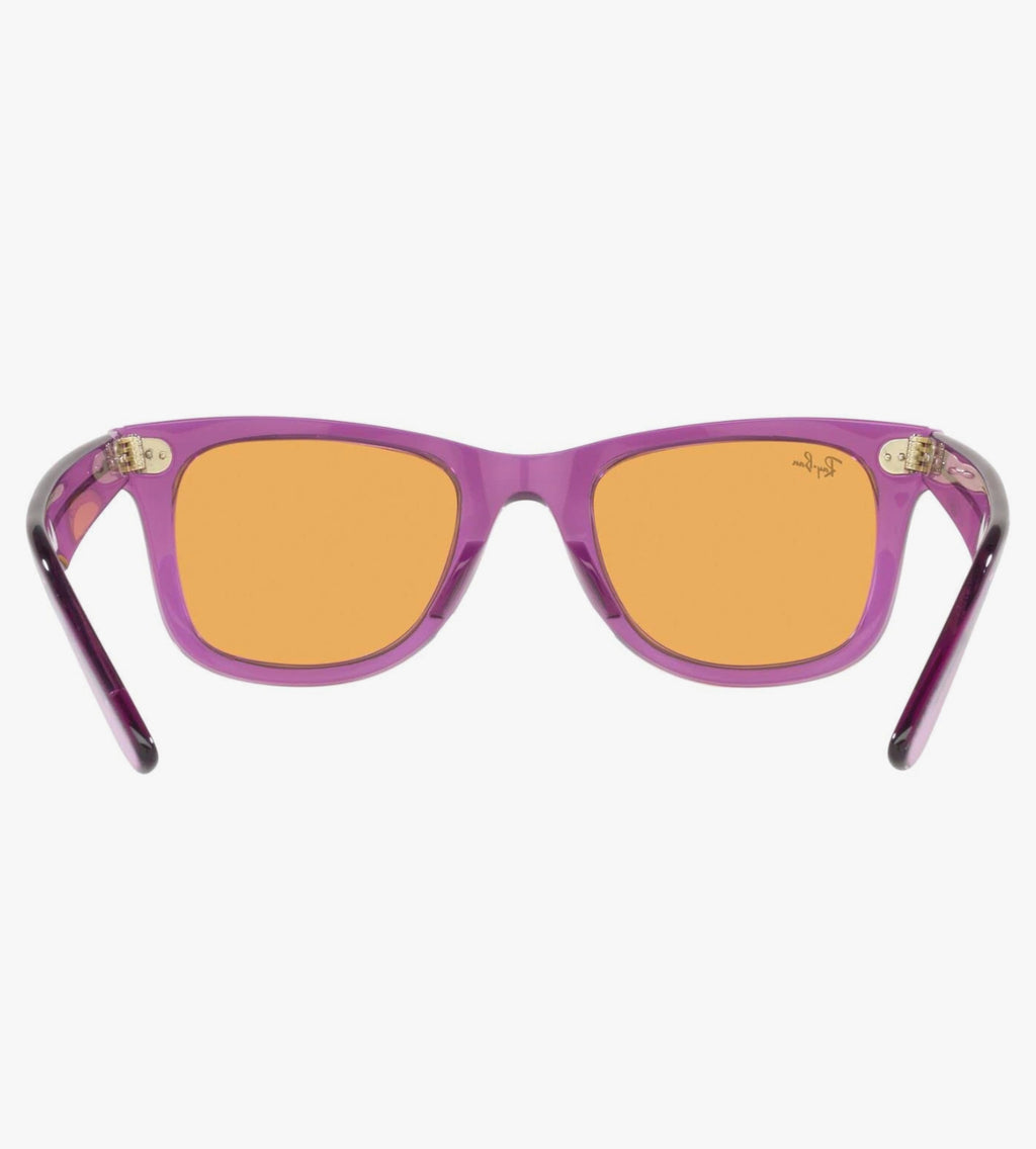 RayBan Original Classic 2140 6613/13 Wayfarer Square Violet Sunglasses