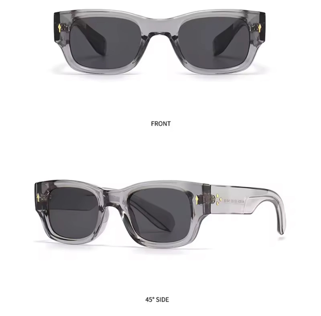Minimalist Polarized Transparent Sunglasses