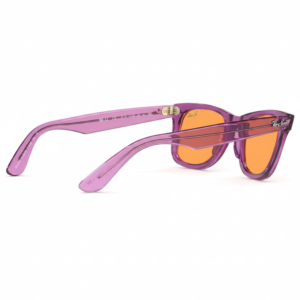 RayBan Original Classic 2140 6613/13 Wayfarer Square Violet Sunglasses
