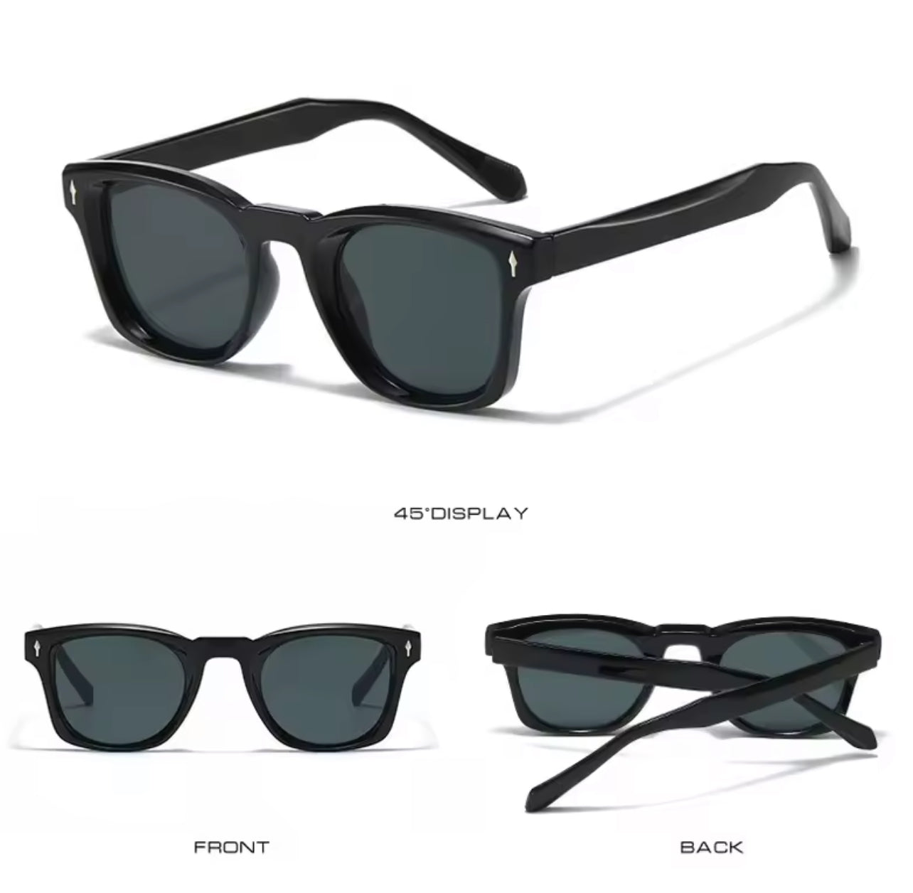 Classic Versatile Polarized Black Sunglasses