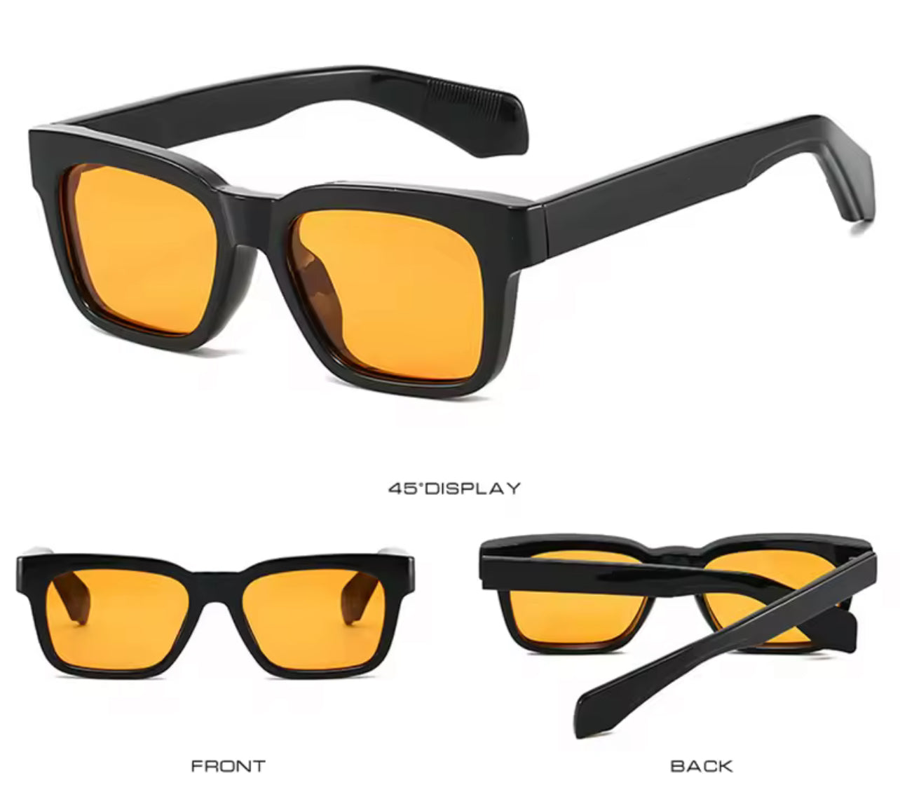 Orange Black Sunglasses