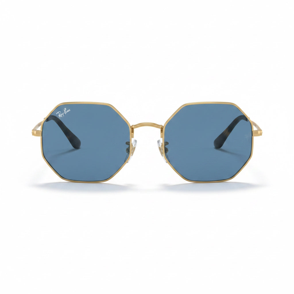 RayBan Original Classic 1972 001/B3 Octagon Metal Polished Gold Frame Gradient Blue Sunglasses