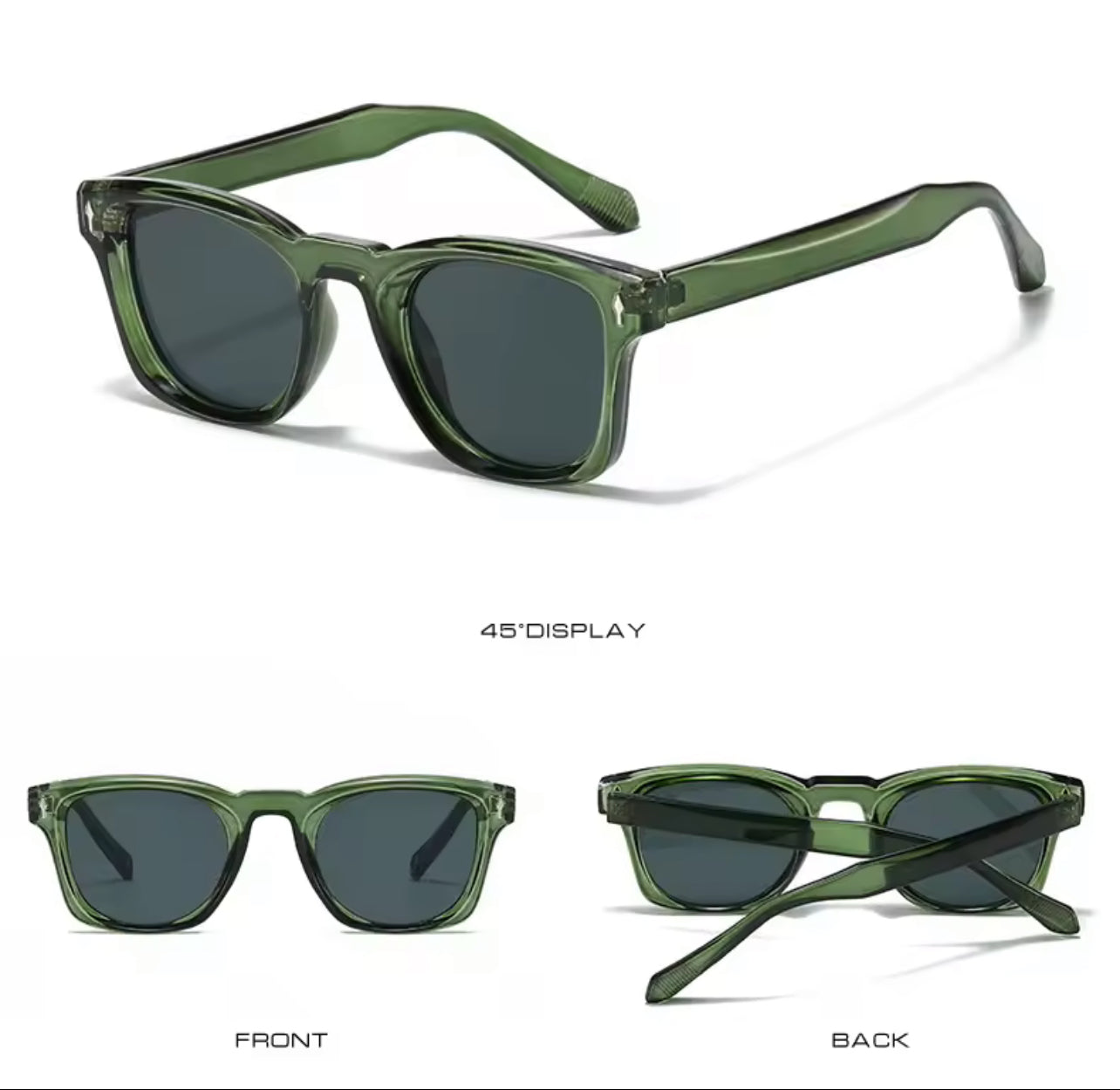 Classic Versatile Polarized Green Sunglasses