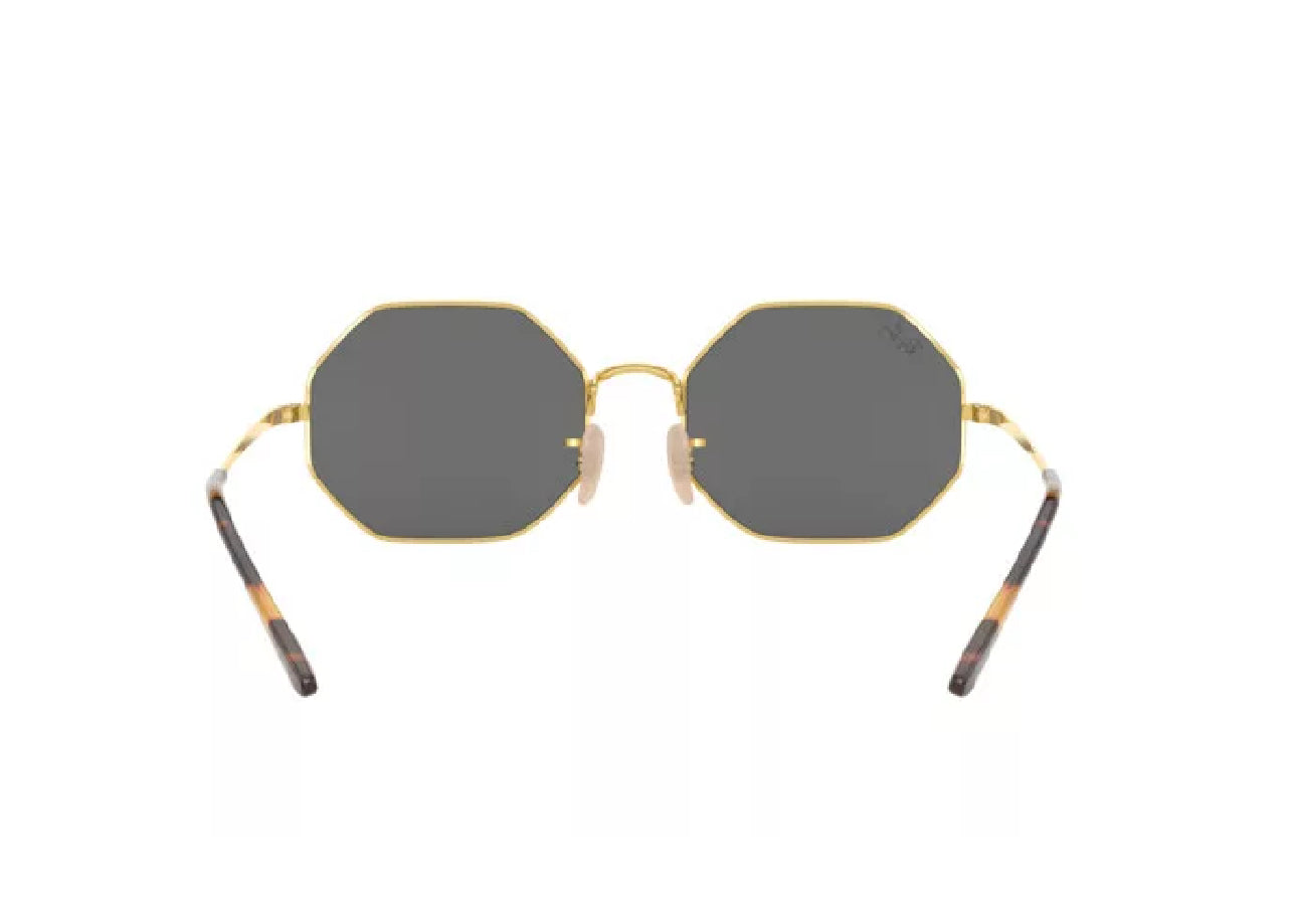 RayBan Original Classic 1972 9150/B1 Octagon Metal Polished Gold Frame Dark Grey Sunglasses