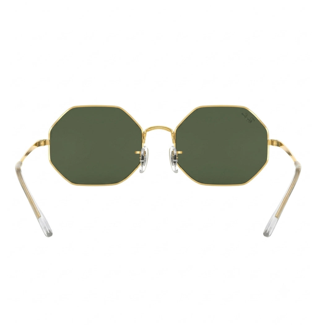 RayBan Original Classic 1972 9196/31 Octagon Metal Polished Gold Frame Dark Green Sunglasses