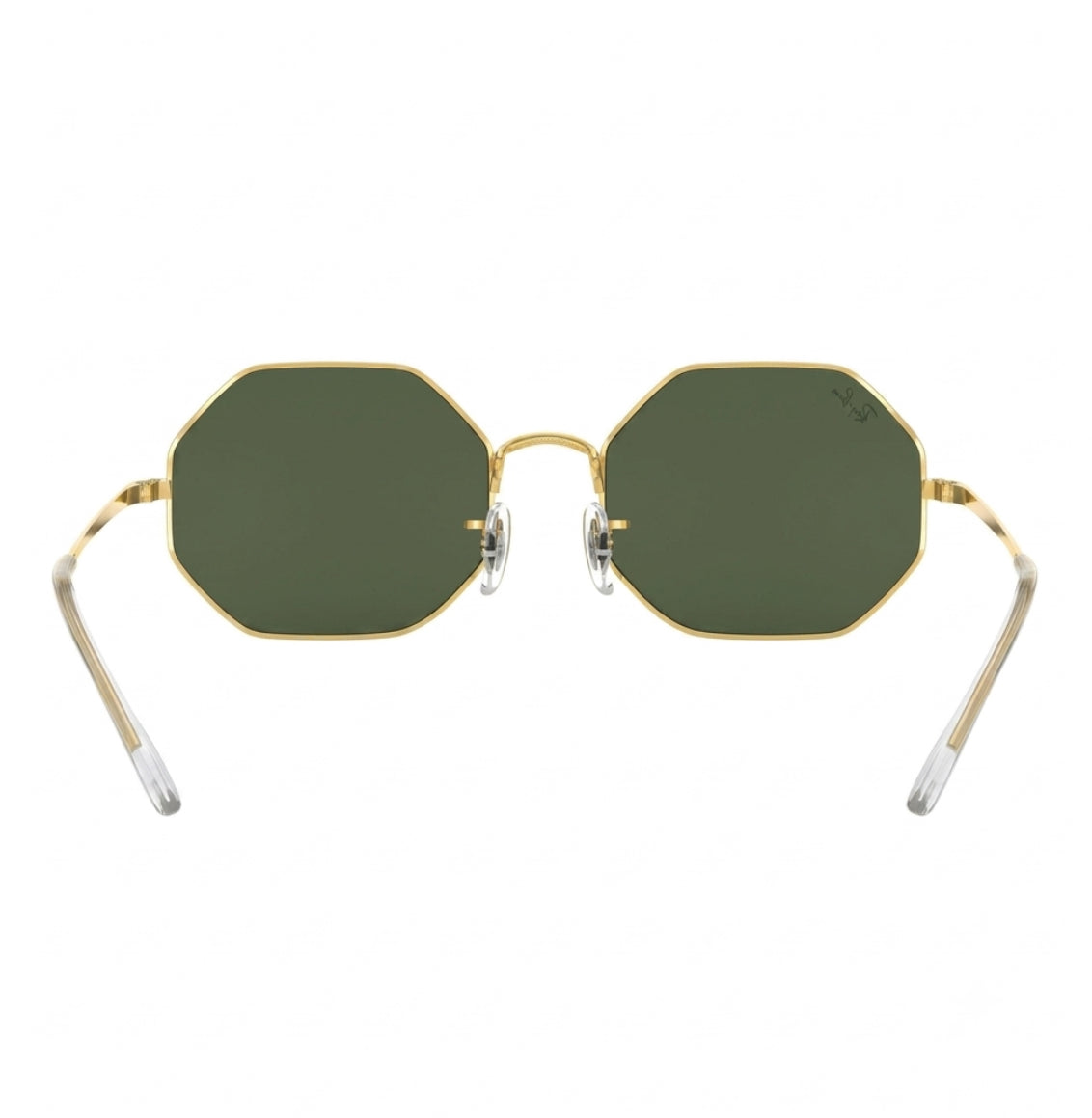 RayBan Original Classic 1972 9196/31 Octagon Metal Polished Gold Frame Dark Green Sunglasses