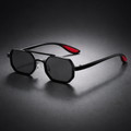 Black Octagonal Polarized Sunglasses