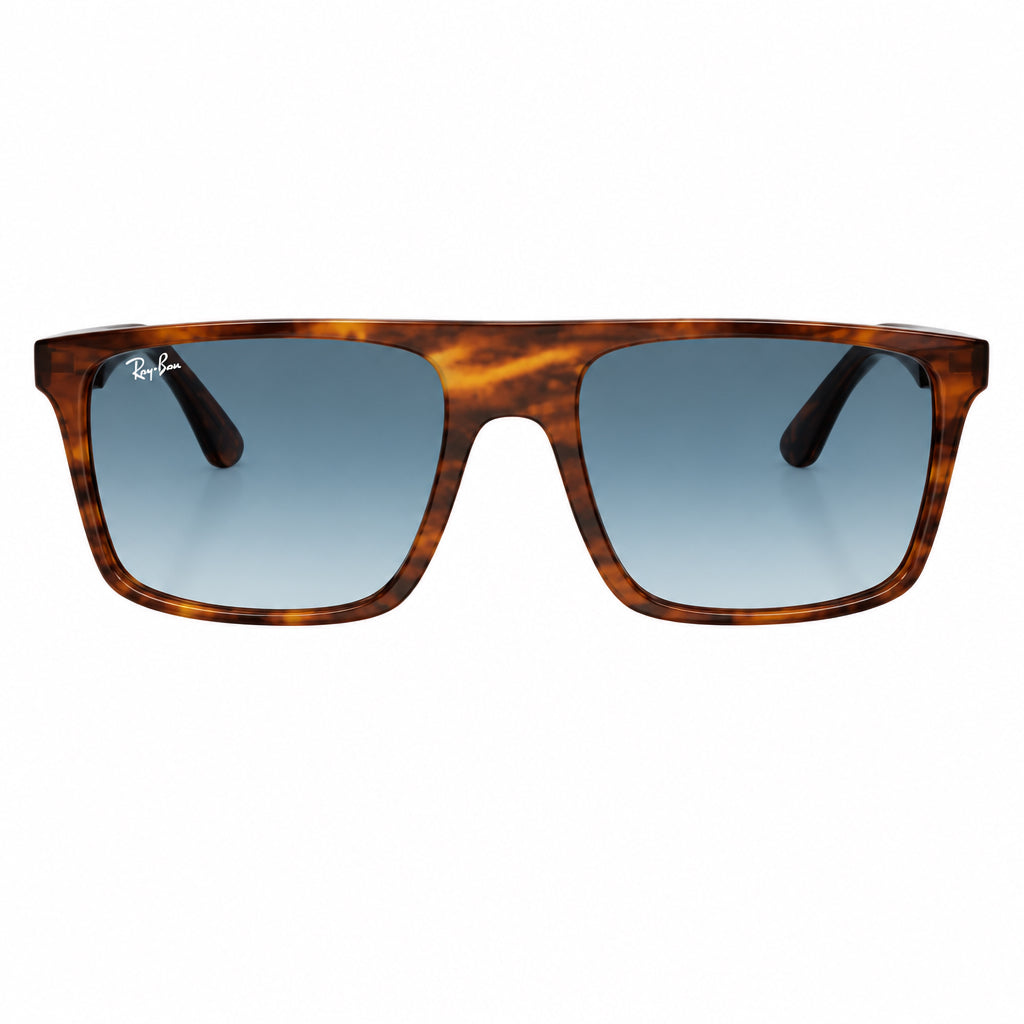 RayBan Original Classic 2222 954 3M Square Havana Blue Sunglasses