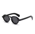 Black Polarized Round Sunglasses