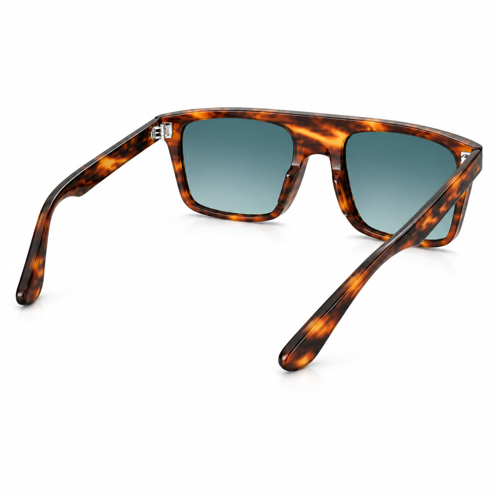 RayBan Original Classic 2222 954 3M Square Havana Blue Sunglasses