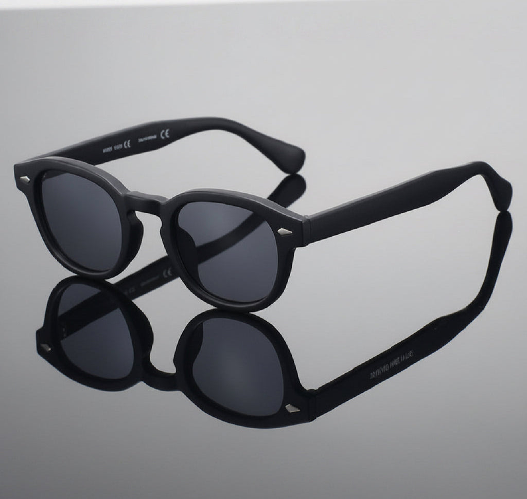 Retro Square Polarized Black Tortoiseshell Sunglasses