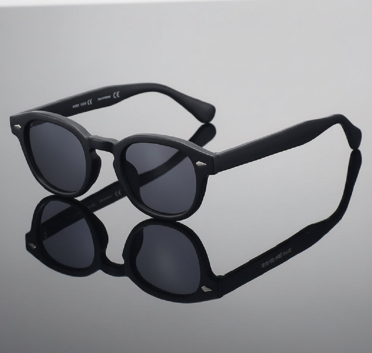 Retro Square Polarized Black Tortoiseshell Sunglasses