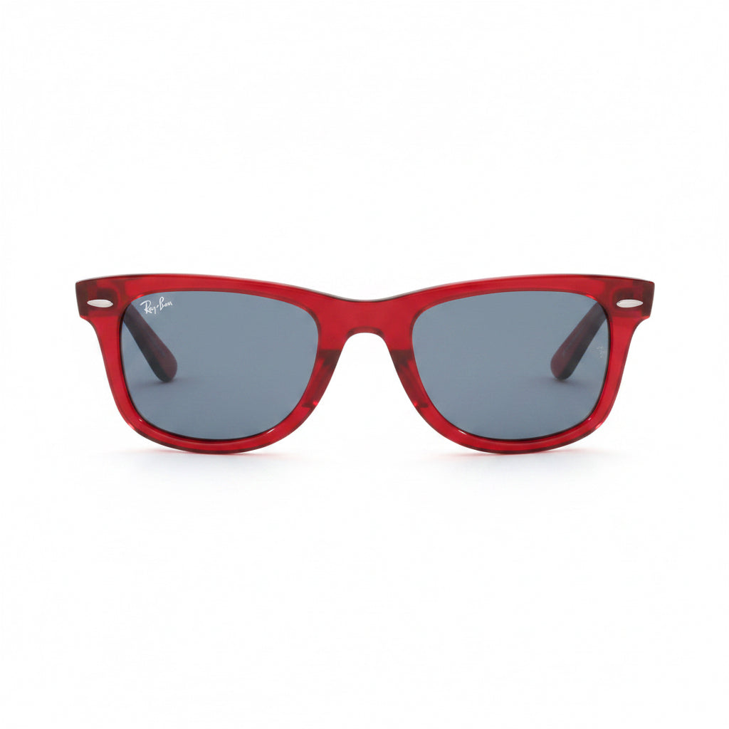 RayBan Original Classic 2140 6614/56 Wayfarer Square Red Sunglasses