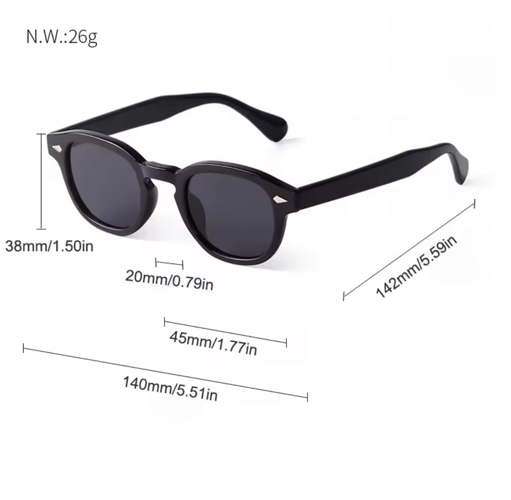 Retro Square Gradient Blue Tortoiseshell Sunglasses