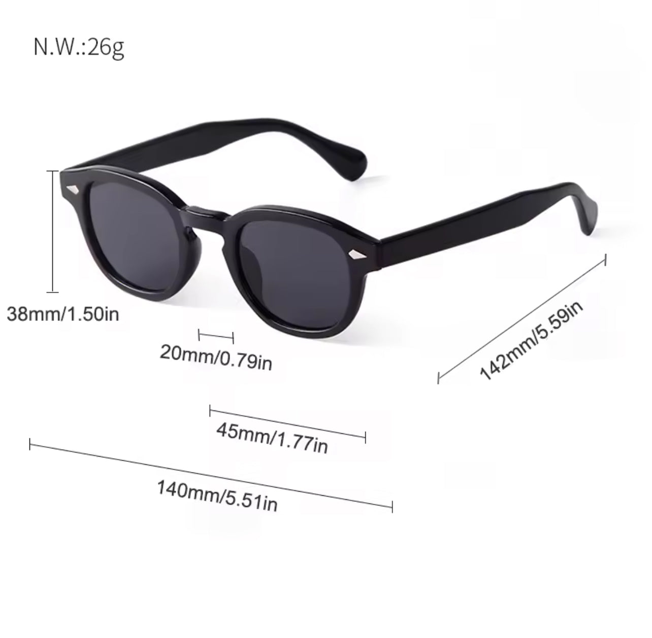 Retro Square Gradient Blue Tortoiseshell Sunglasses