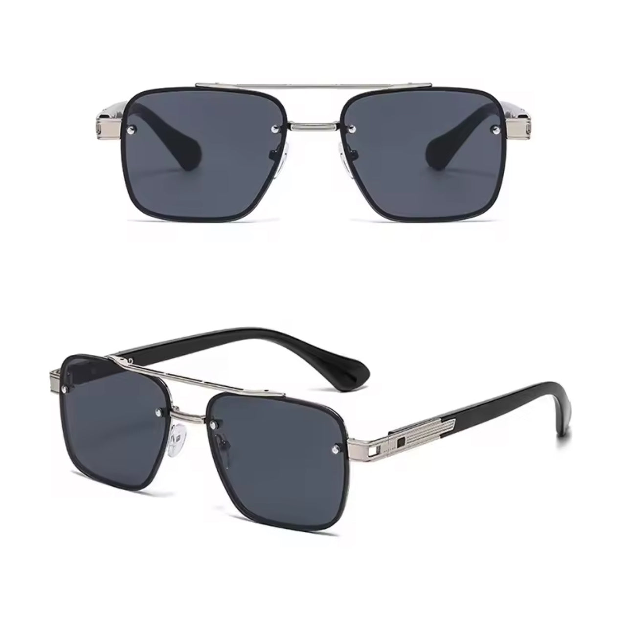 Silver Polarized  Cyberpunk Sunglasses