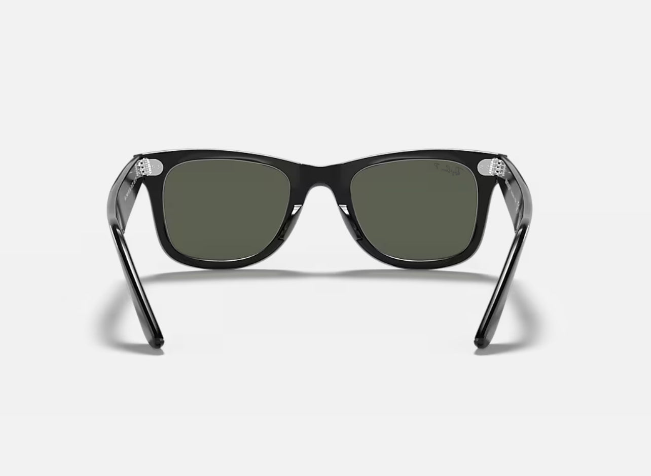 RayBan Polarized Original Classic 2140 901/58 Wayfarer Square Black Sunglasses