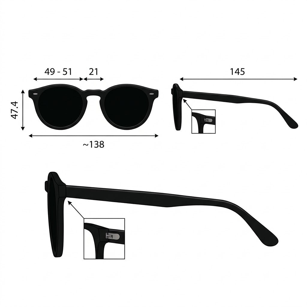 RayBan Original Classic 2180 6430/87 Round Grey Sunglasses