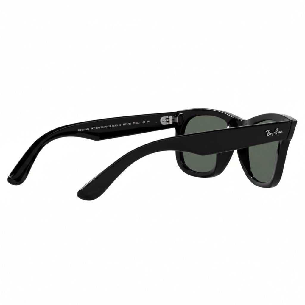 RayBan Original Classic 0502S 6677/VR Wayfarer Reverse Black Sunglasses