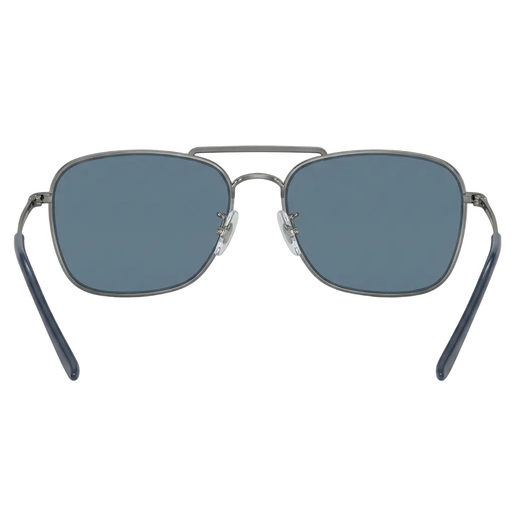 RayBan Original Classic 0102S 004 GA Caravan Reverse Polished Silver Rim Blue Sunglasses