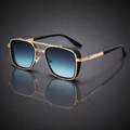 Style Retro Round-framed Golden Green Sunglasses