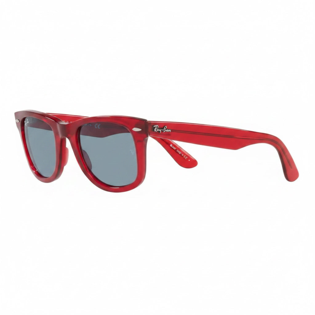 RayBan Original Classic 2140 6614/56 Wayfarer Square Red Sunglasses
