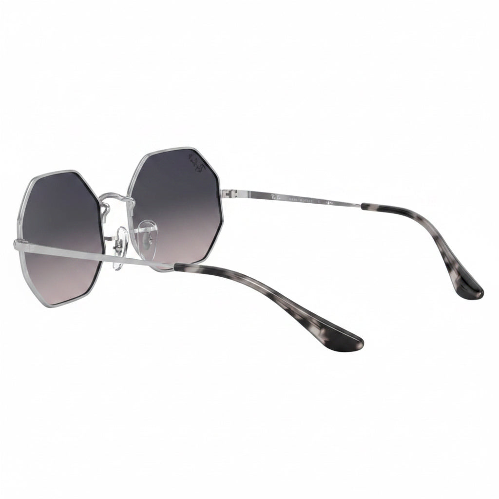 RayBan Original Classic 1972 9149/3F Octagon Metal Polished Gold Frame Blue Grey Sunglasses