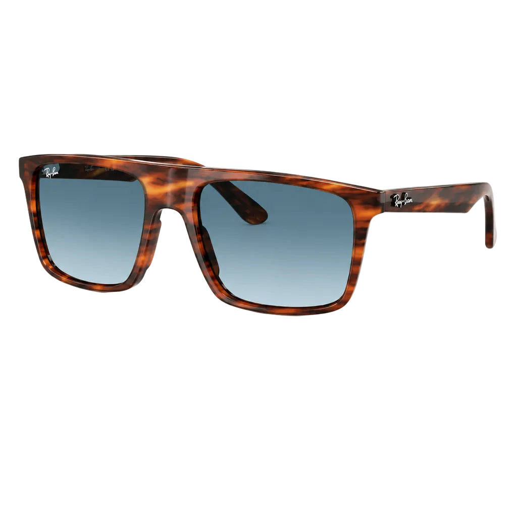 RayBan Original Classic 2222 954 3M Square Havana Blue Sunglasses