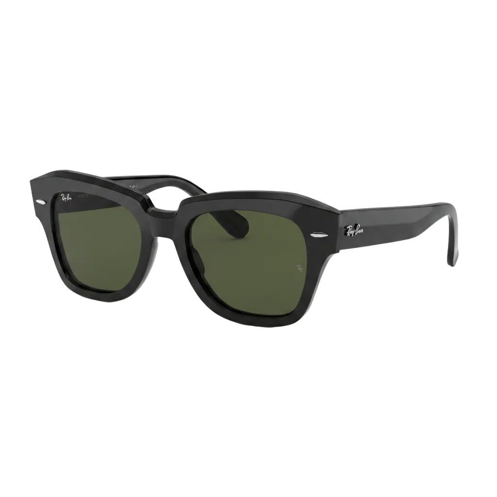 RayBan Original Classic 2186 901/31 State Street Black Sunglasses