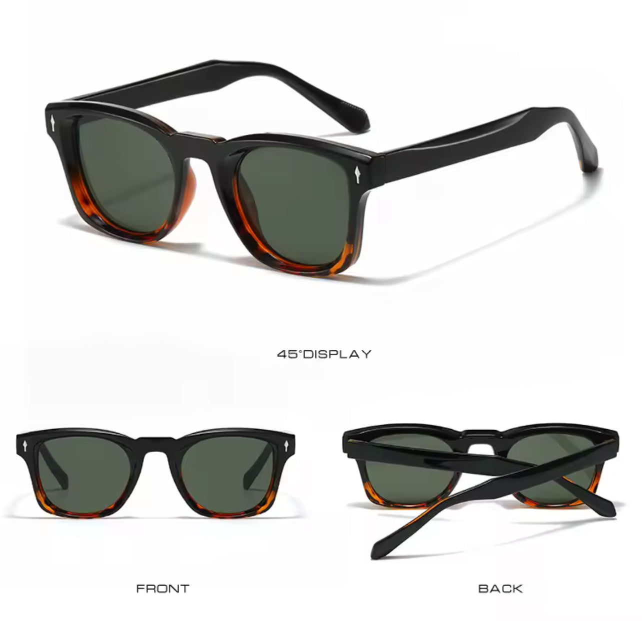 Classic Versatile Polarized Fire Black Sunglasses