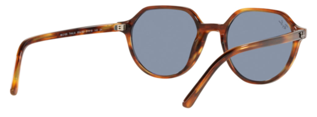 RayBan Original Classic 2195 954/62 Thalia Havana Blue Sunglasses