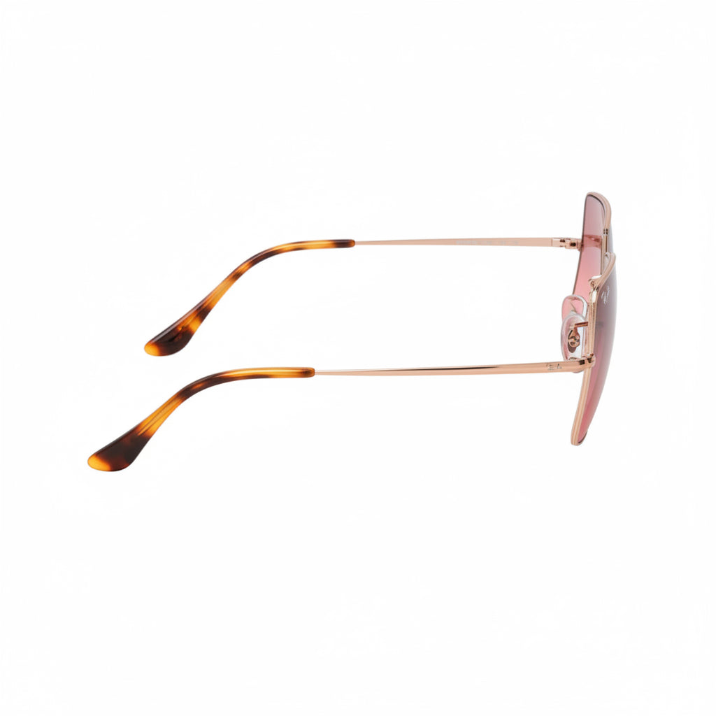 RayBan Evolve Original Classic 1971 9151/AA Square Metal Polished Copper Frame Gradient Rose Sunglasses