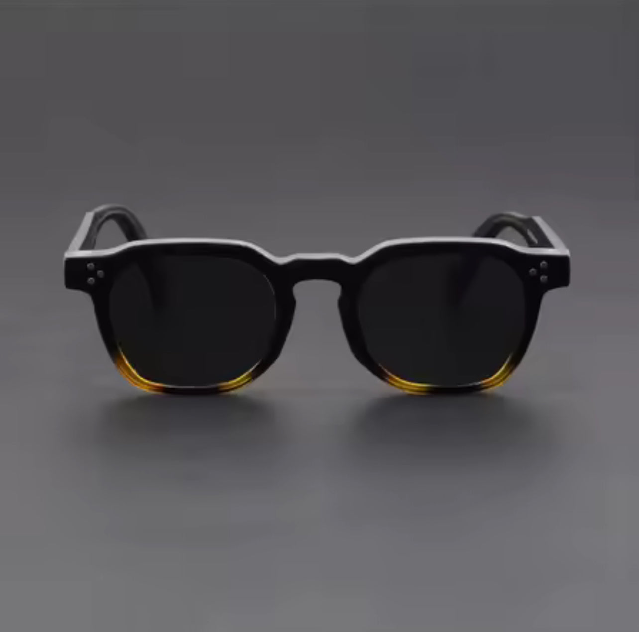 Retro Polarized Fire Black Sunglasses